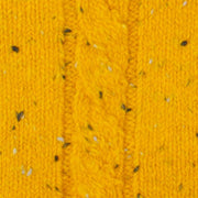 dents-cable-knit-marl-yarn-gloves---ochre-yellow-34477744