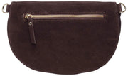 Elie Beaumont Suede Large Sling Bag - Chocolate Brown