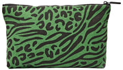 Roka Maida Vale Medium Cotton Canvas Pouch - Artichoke Green