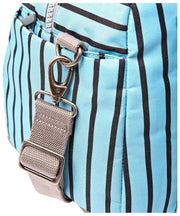 Roka Gatwick Medium Recycled Canvas Duffle Bag - Blue Stripe