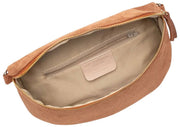 Elie Beaumont Suede Large Sling Bag - Tan