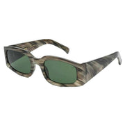 A.Kjaerbede Alex Sunglasses - Striped Horn Brown