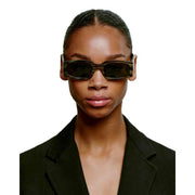A.Kjaerbede Alex Sunglasses - Striped Horn Brown