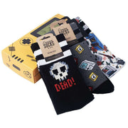 American Socks Gamer Box Gift Box Socks - Black/Grey/White