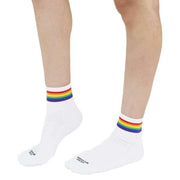 American Socks Rainbow Pride Ankle High Socks - White