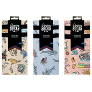 American Socks Stinky Surfer Gift Box Socks - Yellow/Blue/Peach