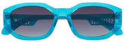 Superdry Geo-Cut Narrow Rectangular Sunglasses - Blue