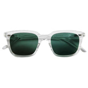 Barner Holly Glossy Sunglasses - Crystal Clear/Green