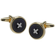 david-van-hagen-cross-button-cufflinks---goldblack-34498394