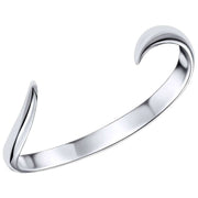 Beginnings Open Ribbon Twist Bangle - Silver