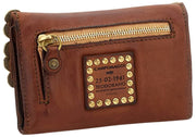 Campomaggi Felloniche Stud Coin Purse - Cognac Tan