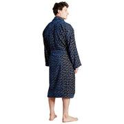 Bown of London Agean Dressing Gown - Blue/Gold