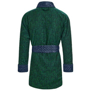 Bown of London Russborough Short Smoking Jacket - Green/Navy