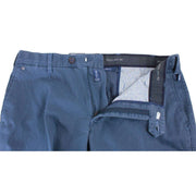 BRUHL Parma B Textured Cotton Chinos - Marine Navy