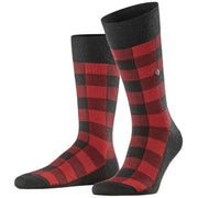 Burlington Buffalo Check Socks - Black