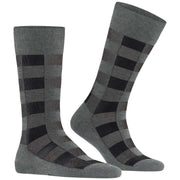 Burlington Buffalo Check Socks - Dark Grey