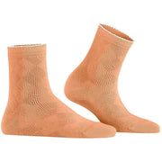 Burlington Chelsea Short Socks - Peach Orange