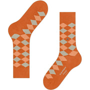 Burlington Danny Socks - Carrot Orange