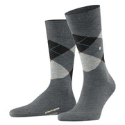 Burlington Edinburgh Socks - Asphalt Mel Grey