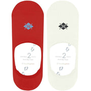 Burlington Everyday 2-Pack No Show Socks - Active Red
