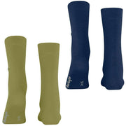 Burlington Everyday 2 Pack Socks - Kiwi Green