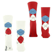 Burlington Everyday Argyle 2-Pack Socks - Off White