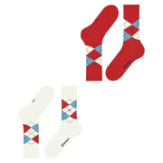 Burlington Everyday Argyle 2-Pack Socks - Off White
