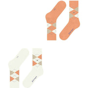 Burlington Everyday Argyle 2-Pack Socks - Off White