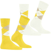 Burlington Everyday Argyle 2-Pack Socks - Sunshine Yellow
