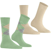 Burlington Everyday Mix 2-Pack Socks - Quiet Green