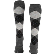 Burlington Marylebone Knee High Socks - Asphalt Mel Grey