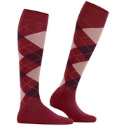 Burlington Marylebone Knee High Socks - Cranberry Red