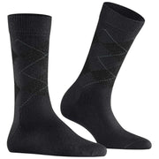 Burlington Marylebone Lurex Socks - Black