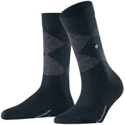 Burlington Marylebone Lurex Socks - Marine Blue