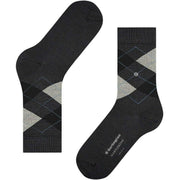 Burlington Marylebone Socks - Asphalt Mel Grey