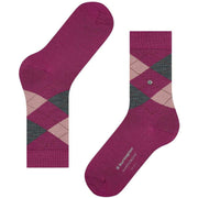 Burlington Marylebone Socks - Berry Red