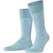 Burlington Paisley Socks - Patagonia Blue