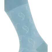 Burlington Paisley Socks - Patagonia Blue