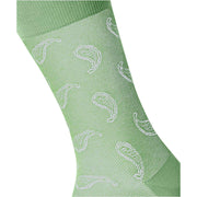 Burlington Paisley Socks - Quiet Green