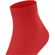 Burlington Palace Street Sneaker Socks - Tulip Red