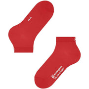 Burlington Palace Street Sneaker Socks - Tulip Red