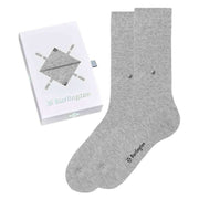 Burlington Plain Basic Gift Box Socks - Light Grey