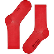 Burlington Princess Street Socks - Bloody Mary Red