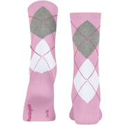 Burlington Rib Courtside Socks - Sporty Rose Pink