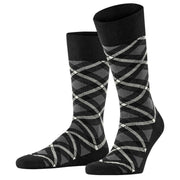 Burlington Tartan Socks - Black