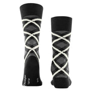 Burlington Tartan Socks - Black