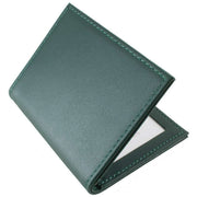 Byron and Brown Folding Nappa Leather 2 Fold 3.5 x 2.5 Travel Frame - Green