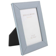 Byron and Brown Slim Classic Nappa Leather 6 x 4 Photo Frame - Powder Blue