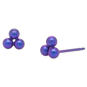 ti2-titanium-small-triple-bead-stud-earrings---purple-34330667