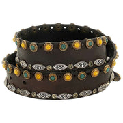 Campomaggi Cinture Stud Leather Belt - Brown